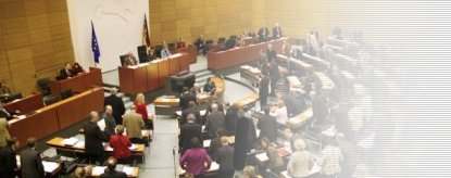 Plenarsaal im Niedersächsischen Landtag